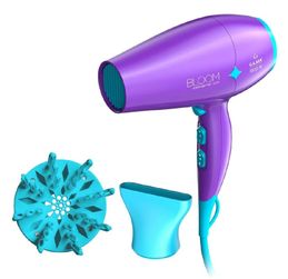 Secador De Pelo Gama Bloom Diamond Ceramic Ion Violeta