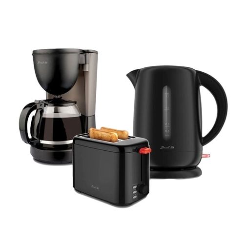 Combo Smart-Tek Pava Eléctrica + Tostadora + Cafetera BS700