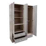 Placard Platinum 91409 4 Puertas 2 Cajones Gris Andino