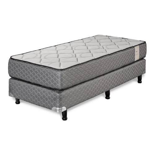 Conjunto Sommier Espuma De Alta Densidad Piero Nuevo Paraíso 080x190x024
