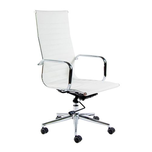 Sillón Aluminium Respaldo Alto Blanco