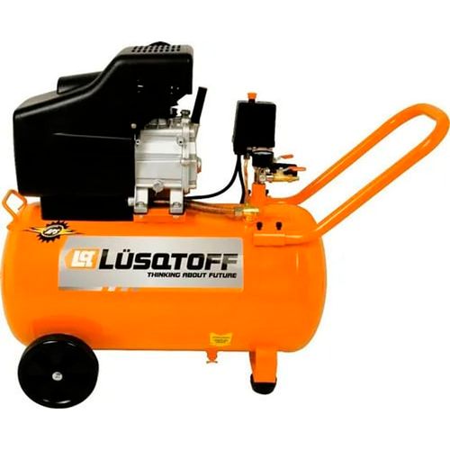 Compresor De Aire Con Kit 2.5 HP 50 Lts Lusqtoff  LC-2550BK