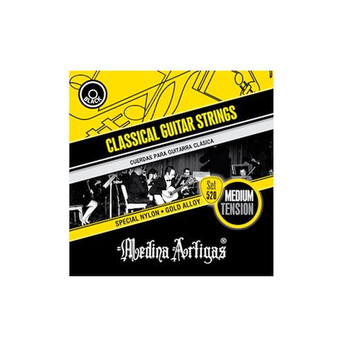 Encordado Guitarra Clásica Medina Artigas 520 Amarillo