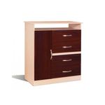 Comoda-Chifonier-Maximo-50104-1-Puerta-4-Cajones-Chocolate-Maple