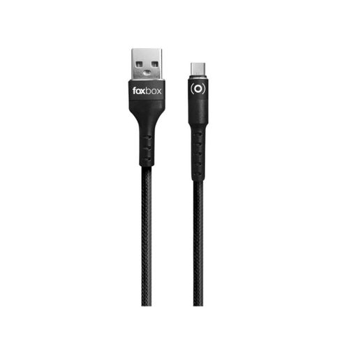 Cable FOXBOX Round Tipo C Negro