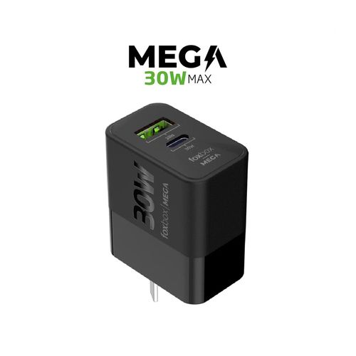 Cargador De Pared Foxfox Mega 30W Negro