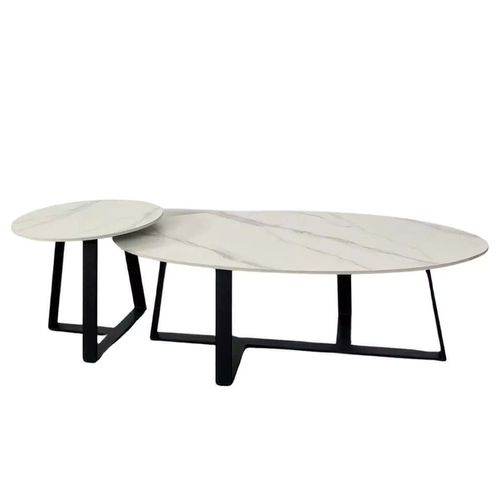 Mesa Living Tribeca Mst05 Set Amaral Neolith Base Negra