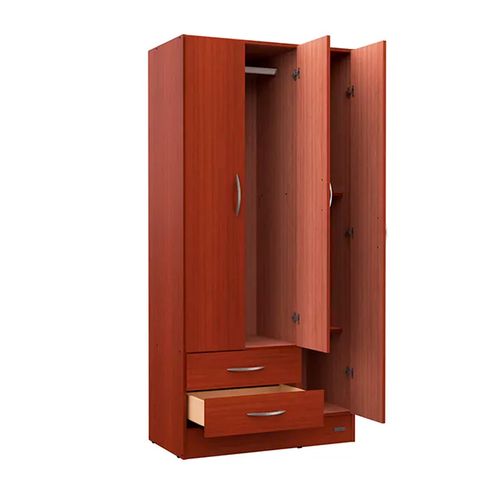 Placard Mosconi Art 23 Pack 3 Puertas 2 Cajones Caoba 1.80 Mts