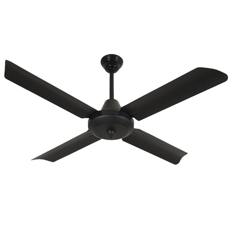 Ventilador De Techo Severbon 030078 VTA420N Negro 4 Palas 100W Doble Rodamiento