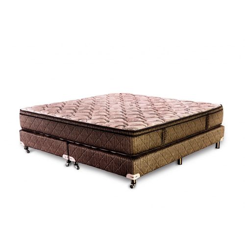 Conjunto Sommier Espuma De Alta Densidad Maxiking Crepusculo 140x190x028