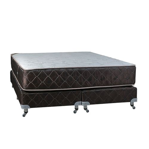 Conjunto Sommier Resorte Maxiking Silencio Grand 200x200x030