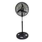 Ventilador Pie Steel Home SHVP18P - 18" 3 Aspas Negras 3 Vel. SHVP1