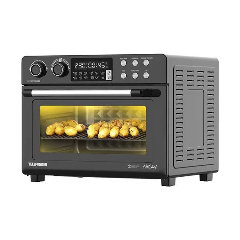 Freidora De Aire Horno Telefunken Aerofryer 320 Digital 32L Gris Oscuro