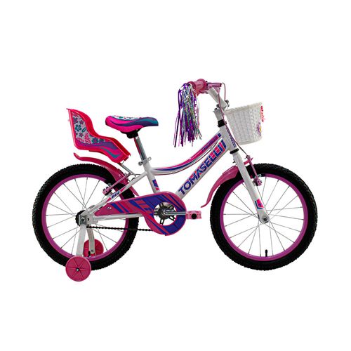 Bicicleta Ni Tomaselli Rider Full Rod 16 Dama C/Canasto Y Guardabarror