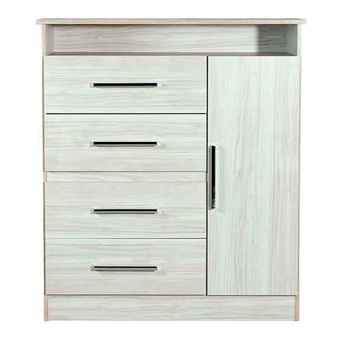 Comoda Maximo 50007 1 Puerta 4 Cajones Marfil