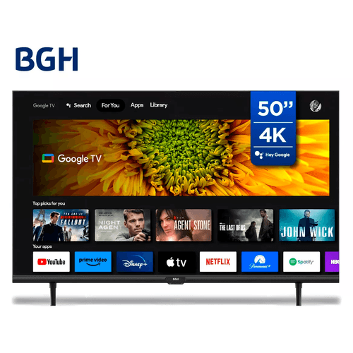 Smart Led Bgh B5024Us6G 50" Google Tv Uhd 4K