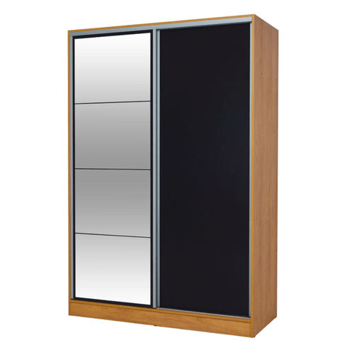 Placard Ricchezze Murano 1.80Mts Corredizo Hickory/Negro