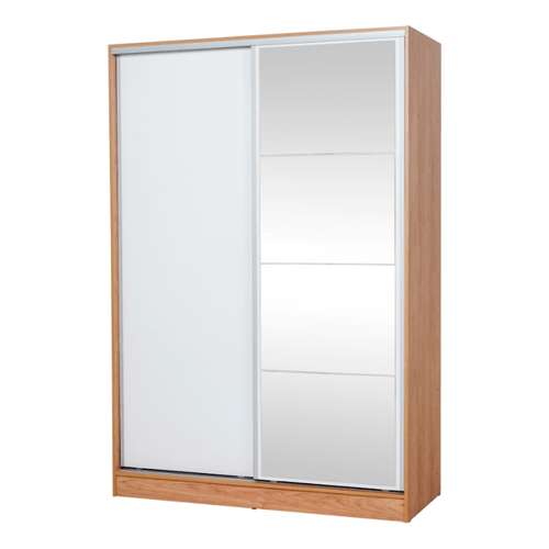 Placard Ricchezze Murano 1.40Mts Corredizo Hickory/Blanco