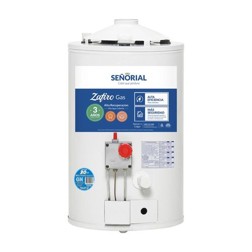 Termotanque A Gas Señorial Tsz-30 Zafiro 30 Lts Mg