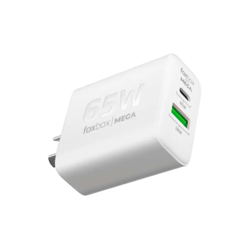 Cargador Foxbox 8007 Mega 65w Gan Blanco