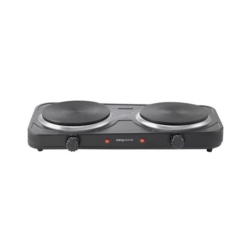 Anafe Eléctrico Kanji Kjh-Hp2200Bdd Doble Negro