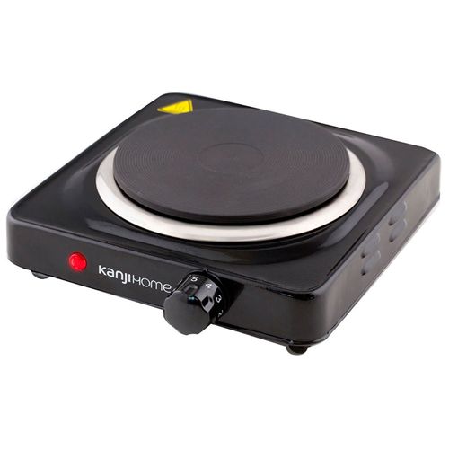 Anafe Eléctrico Kanji Kjh-Hp1000Bdd Simple Negro