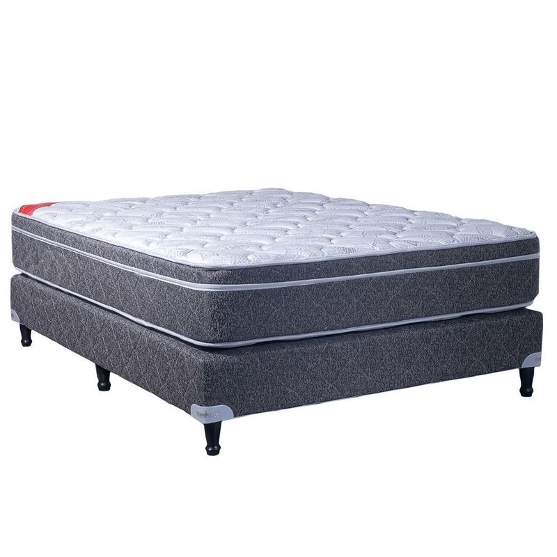 Conjunto Sommier Espuma De Alta Densidad Maxiking Crepusculo