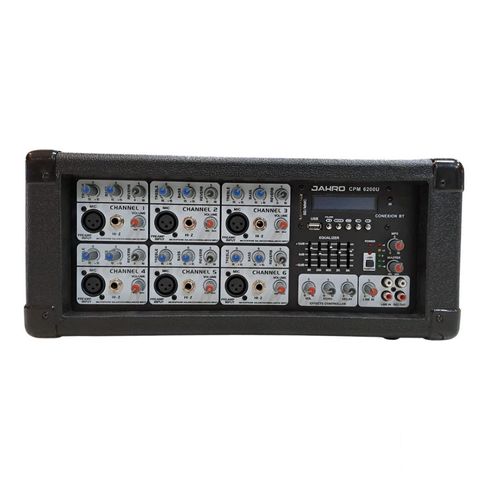 Cabezal Potenciado Jahro 6ch C/Usb Y Bluetooth