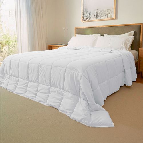 Acolchado Fullblanc Simil Plumon Plumage Queen Blanco
