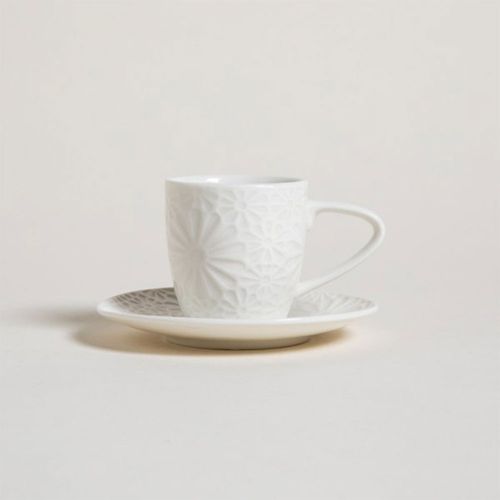 Set x 6 Taza C/Plato Margarita 100ml