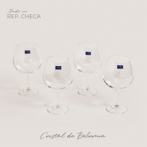 Set x 4 Copas Cristal De Bohemia Gin Tonic 820ml