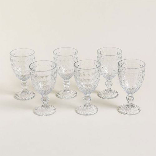 Set x 6 Copas De Vidrio Diamante