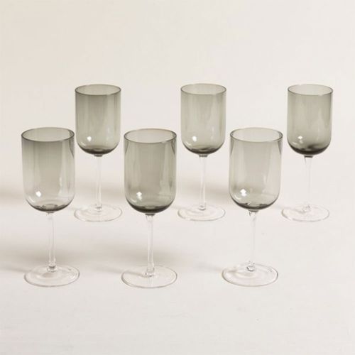 Set x 6 Copas Grandes Florencia Grey