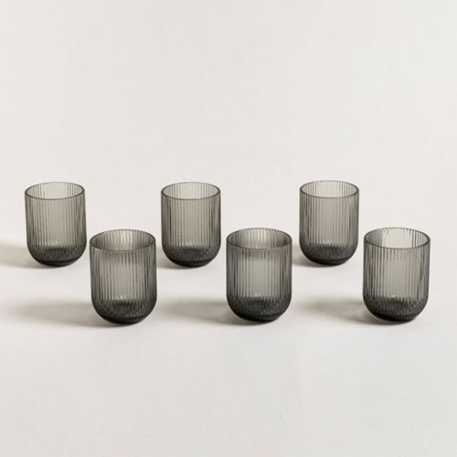 Set x 6 Vasos Bajos De Vidrio Kingdom Fume 270ml