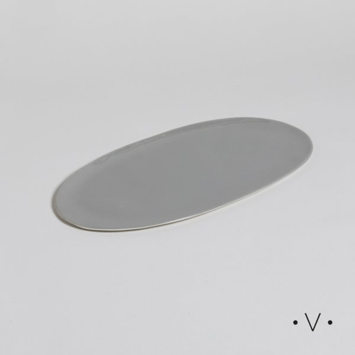 Bandeja Plana Capri Grey 30 x 18 cm