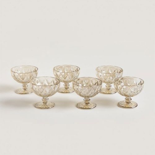 Set x 6 Compoteras De Vidrio