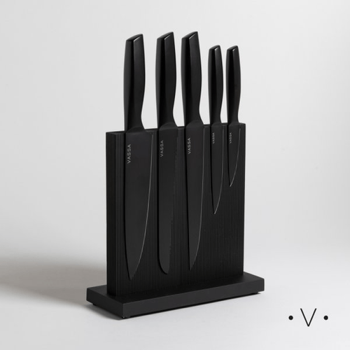 Taco Imantado x5 Cuchillos De Acero Black