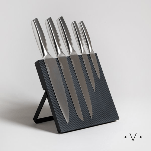 Taco Imantado Grey x5 Cuchillos Acero Inoxidable