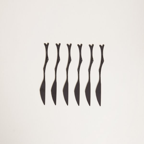 Set x 6 Untadores Pincer Negro Mate 14 cm