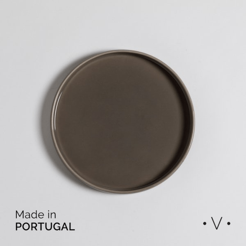 Plato De Postre Lagoa Taupe 21cm