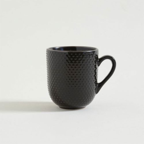 Mug Abu Dhabi Negro Borde Dorado 384 Ml