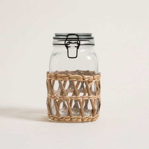 Frasco Hermetico De Vidrio Y Malla