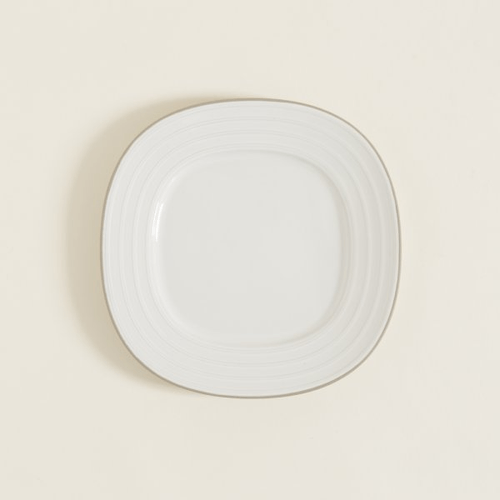 Plato De Postre Semi Cuadrado