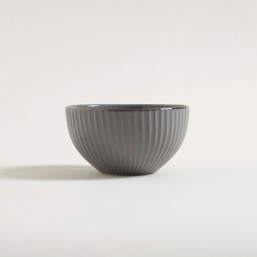 Bowl Abu Dhabi Gris Borde Dorado 14.6cm