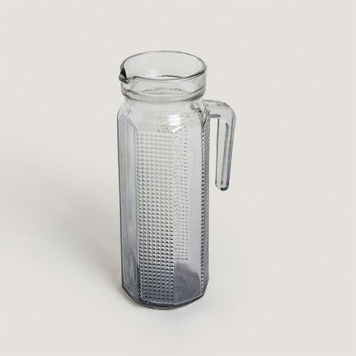 Jarra De Vidrio Faceteada Mini Rombos Mirror 1.2 L