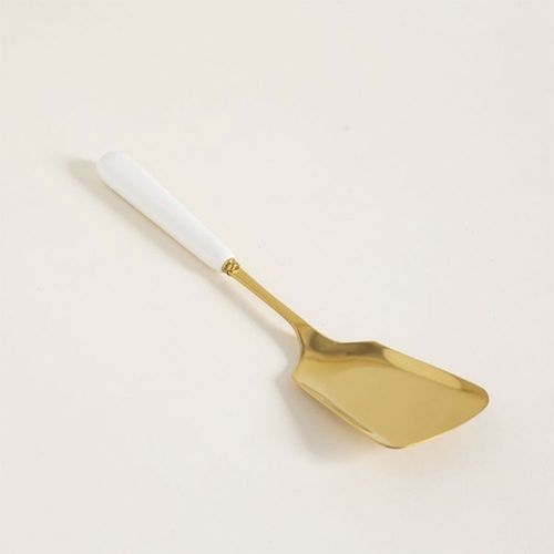 Espatula Dorada Mango Ceramica Bco 25 cm