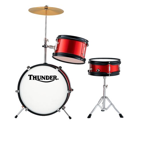 Bateria Para Niño Thunder 3 Cuerpos Bordo