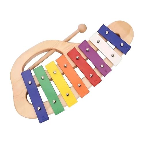 Flauta Knight Metalofon 8 Notas Base Madera P/Niño