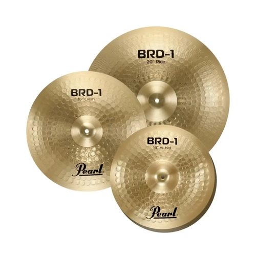 Set De Platillos Pearl 14"Hi-Hat-16"Crash-20"Ride C/Fund