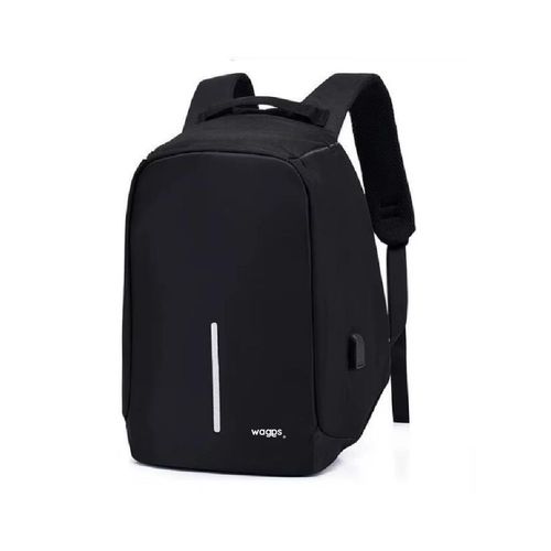 Mochila Antirrobo Waggs 462 Negra Urbana Reforzada